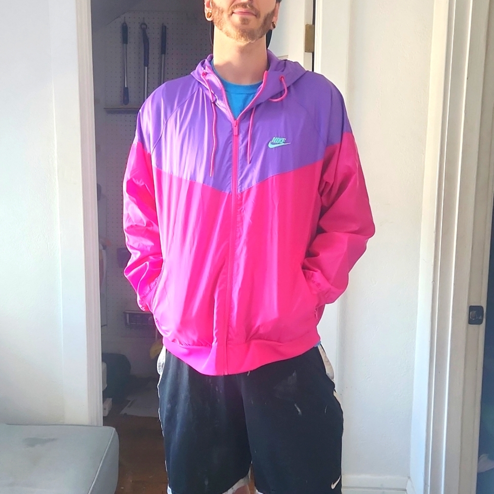 Nike windrunner pink purple